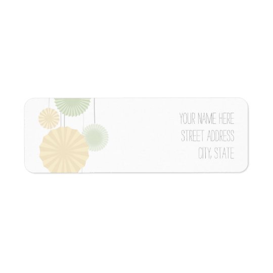 Mint Rosettes Address Label