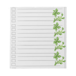 Mint Ruled Notepad