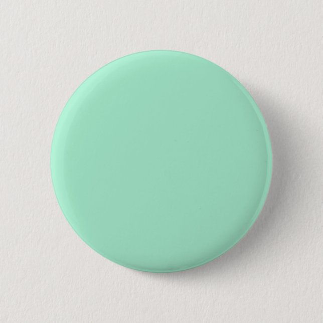Mint Solid Colour 6 Cm Round Badge (Front)
