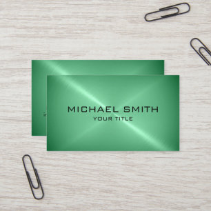Mint Stainless Steel Metal Business Card