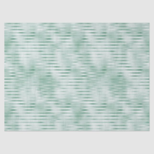 Mint Stripes Glam Glitz Tissue Paper (Front)