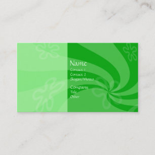 Mint Swirl Business Card