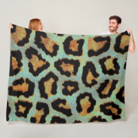 Mint Tease me teal Leopard print