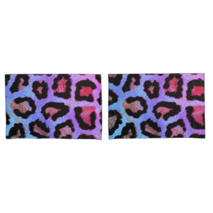Mint Tease me teal Leopard print pillow cases