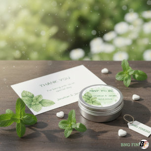 Mint To Be Wedding Favour Green Botanical Watercol Classic Round Sticker