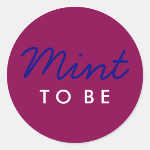Mint to Be Welcome Bag or Favour Sticker
