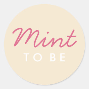 Mint to Be Welcome Bag or Favour Sticker