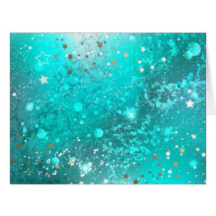 Mint Turquoise Foil Background