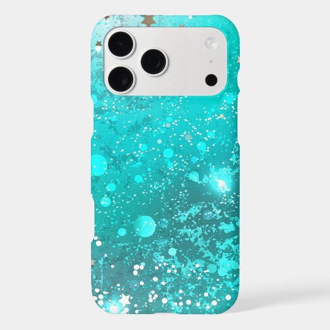 Mint Turquoise Foil Background (Back)