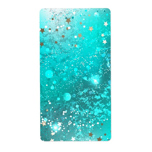 Mint Turquoise Foil Background (Front)