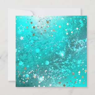 Mint Turquoise Foil Background Advice Card