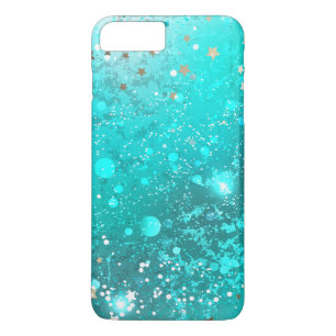 Mint Turquoise Foil Background iPhone 8 Plus/7 Plus Case