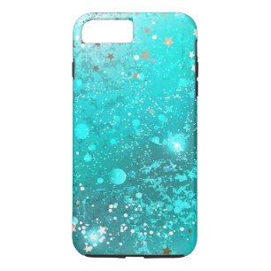 Mint Turquoise Foil Background iPhone 8 Plus/7 Plus Case