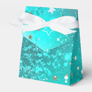 Mint Turquoise Foil Background Favour Box