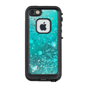 Mint Turquoise Foil Background LifeProof FRÄ’ iPhone SE/5/5s Case