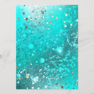 Mint Turquoise Foil Background Menu
