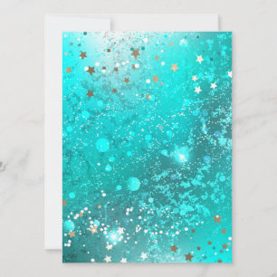 Mint Turquoise Foil Background Save The Date