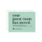 Mint Typography Guest Room Moving Announcement