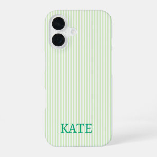 Mint Vertical Stripe Phone Case