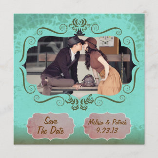 Mint Vintage Save The Date