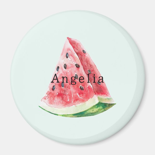 Mint Watermelon Fruit Magnet (Front)