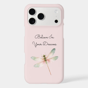 Mint White Pink Dragonfly