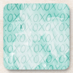 Mint XOXO Love Coaster