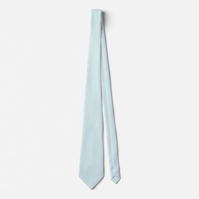 Mint Yarn Chevrons Knit Pattern Customisable Tie (Front)