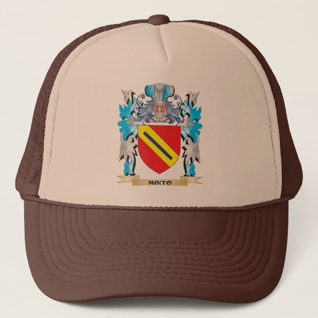 Minto Coat of Arms - Family Crest Trucker Hat (Front)