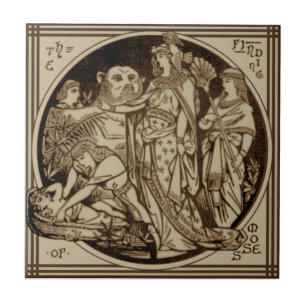 Minton Biblical "Finding Moses" Repro John Moyr Ceramic Tile