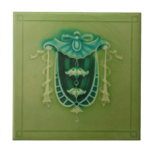 Minton Faux Relief Neoclassical Repro Ceramic Tile