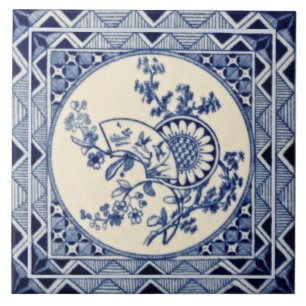 Minton Hollins Aesthetic Anglo-Japonese Repro Tile