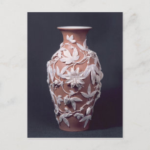 Minton Parian Ware vase, 1894 Postcard