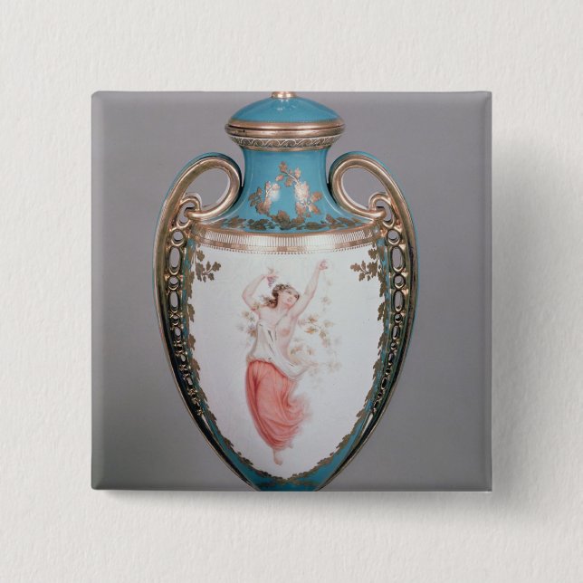 Minton vase, 1862 15 cm square badge (Front)