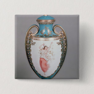 Minton vase, 1862 15 cm square badge