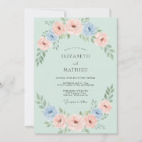 Minty Coral Peony Wedding