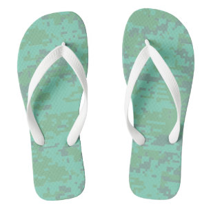 Minty Digital Camo Pattern Thongs