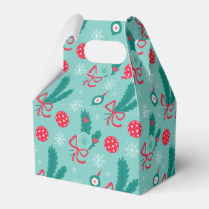 Minty Green Pickleball Merry Christmas 🎁  Favour Box
