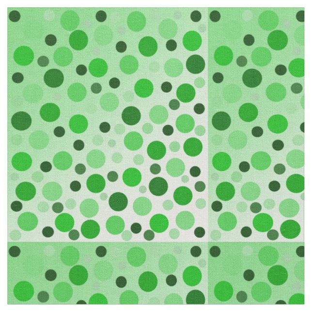 Minty Green Polka Dots, Fabric (Close Up)