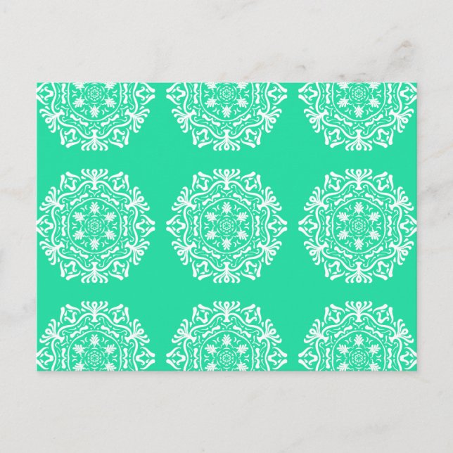 Minty Mandala Postcard (Front)