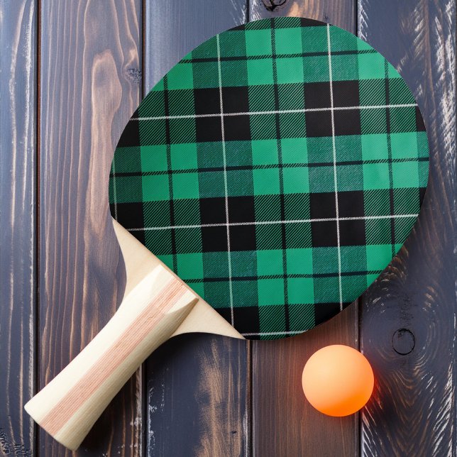 Minty Plaid Ping Pong Paddle (Creator Uploaded)
