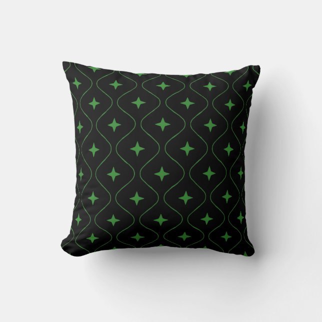 Minty Reversible Throw Pillow (Front)
