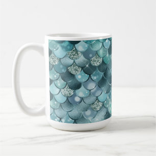 Minty Scales Mermaid Mug