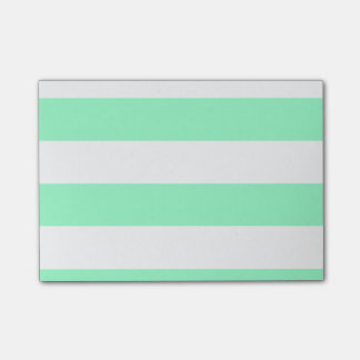 Minty Striped Post Its Post-it Notes