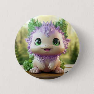 Minty, the charming Axolotl 6 Cm Round Badge