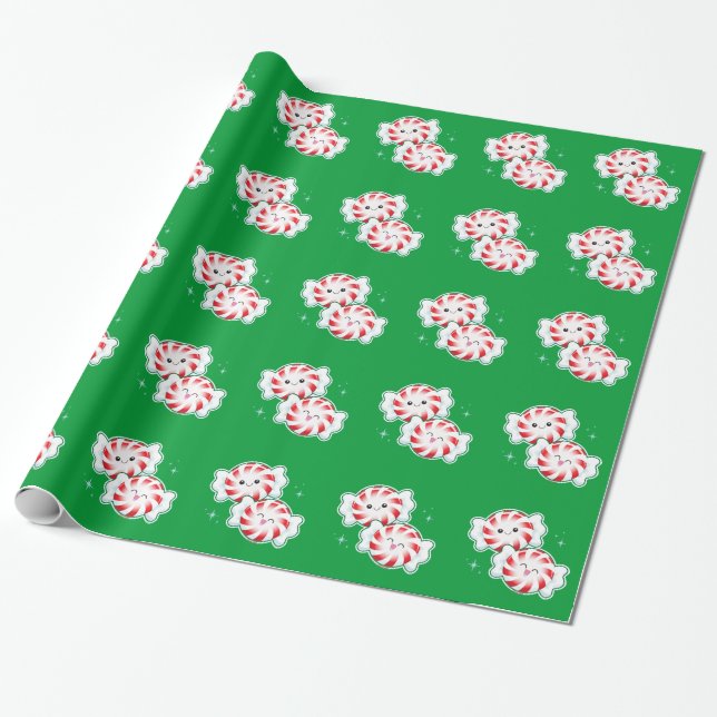 Minty! Wrapping Paper (Unrolled)