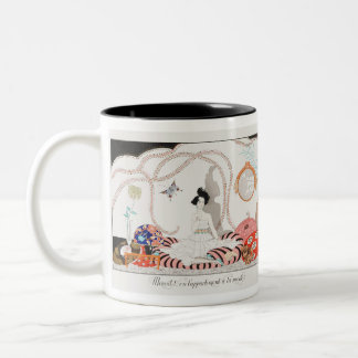 Minuit! French Theme  Two-Tone Coffee Mug