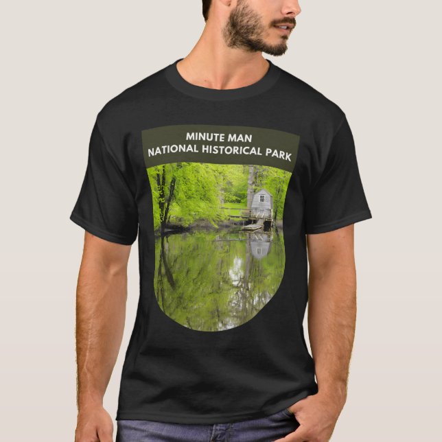 Minute Man National Historical Park - Massachusett T-Shirt (Front)