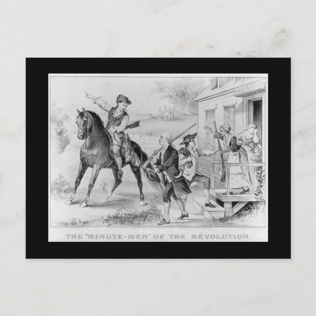 Minute Men Postcard (Front)