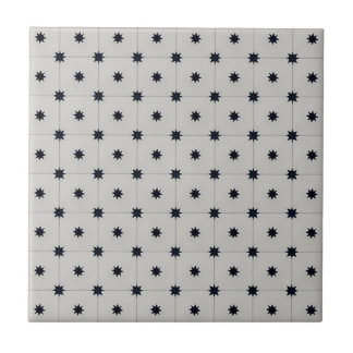 minutely black star pattern tiles